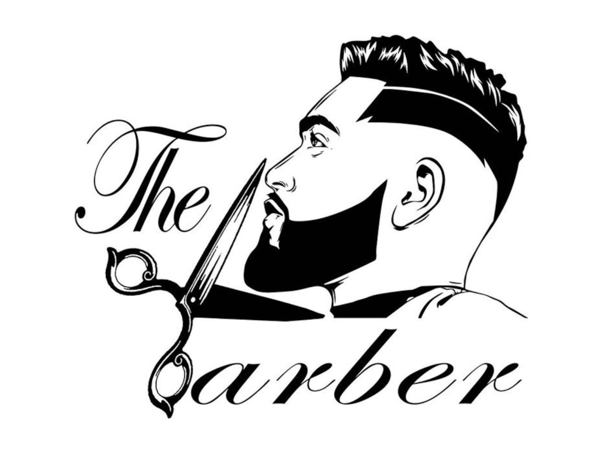 Логотип мужской парикмахерской