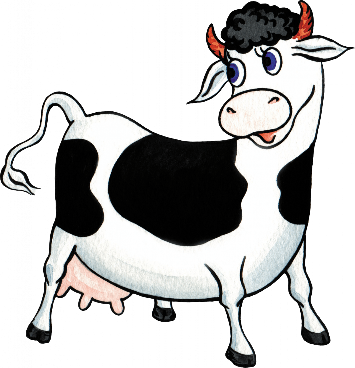Корова рисунок