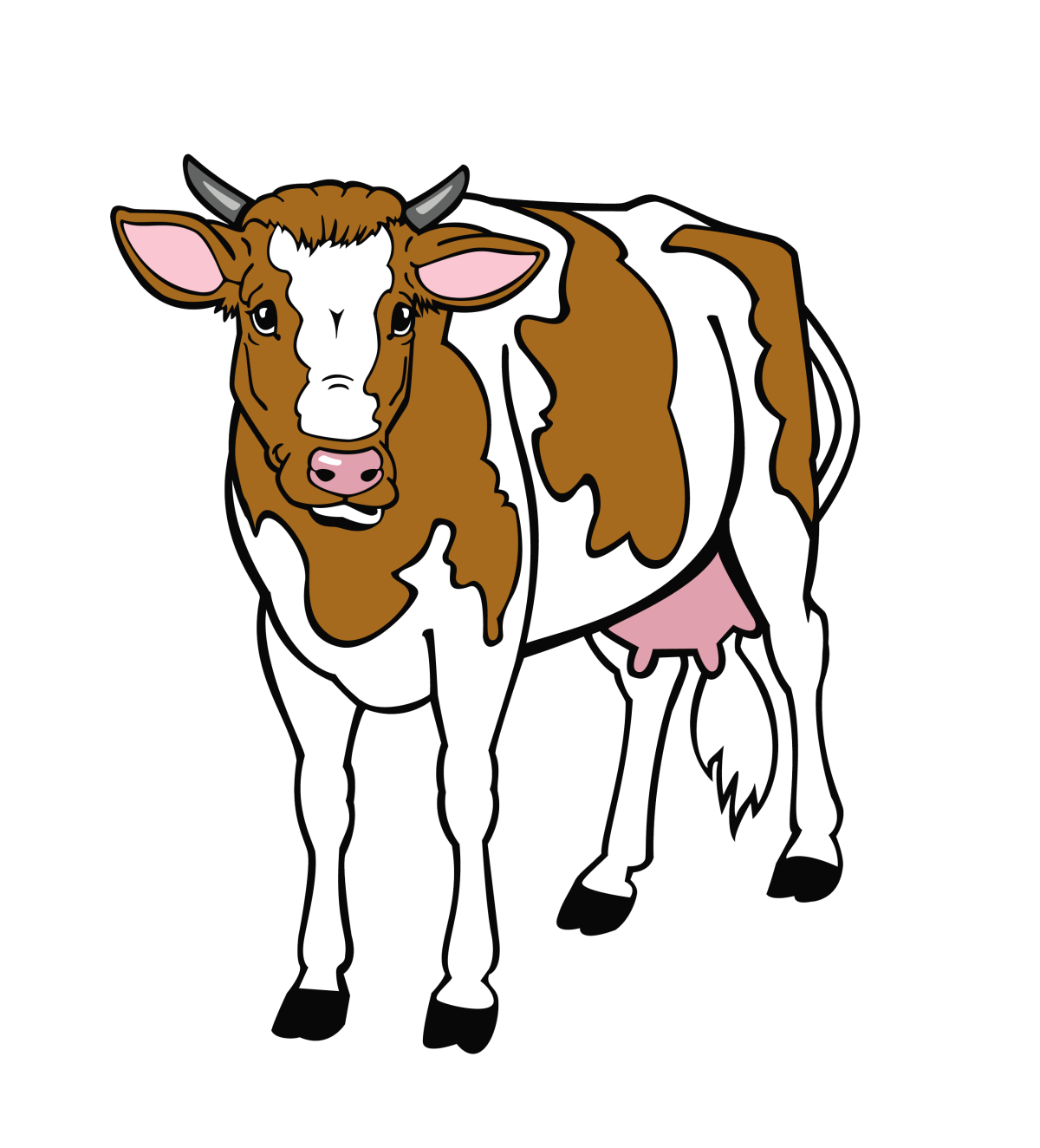 Корова Сказочная на прозрачном фоне