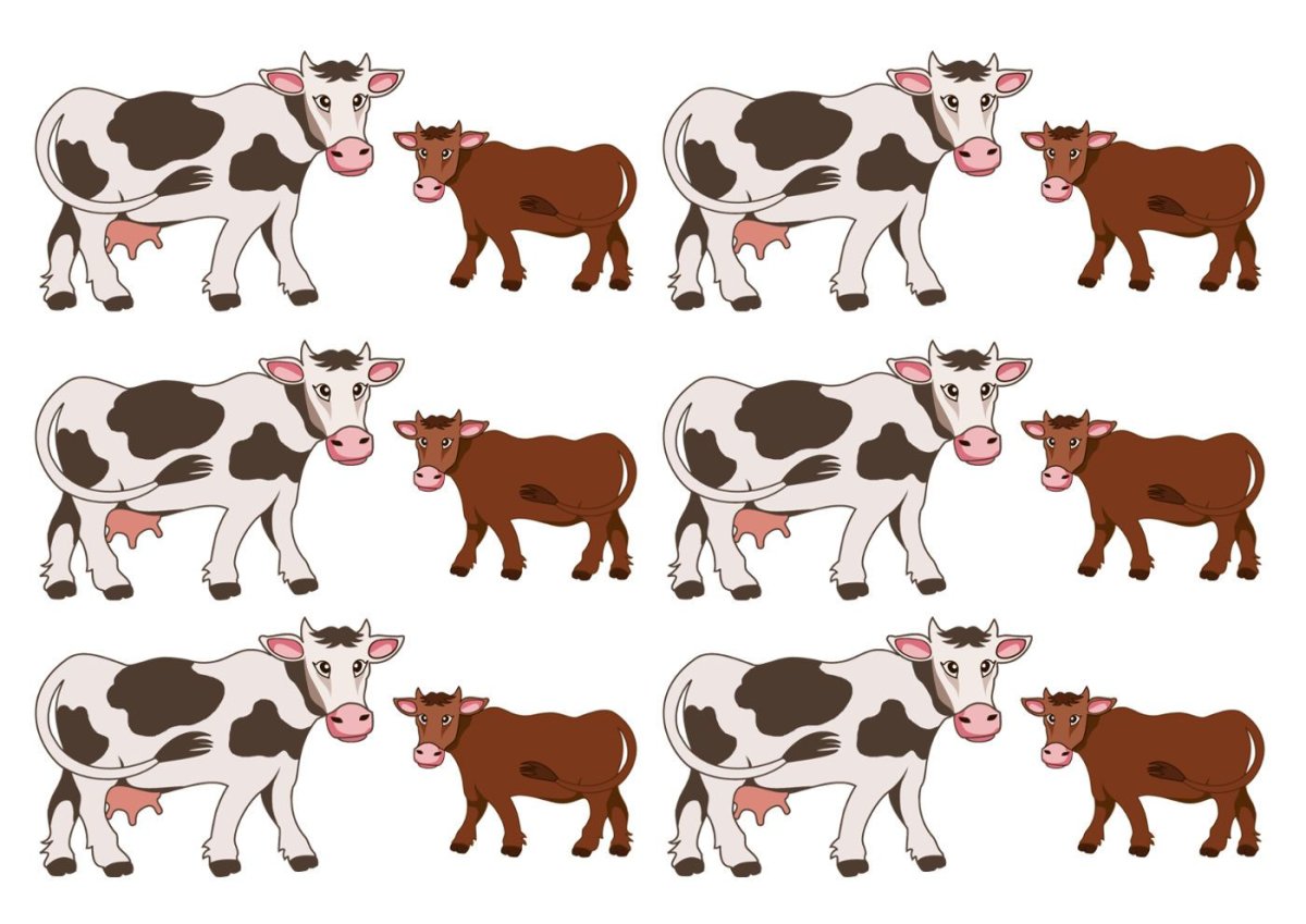 Коровушка и бычок для детей