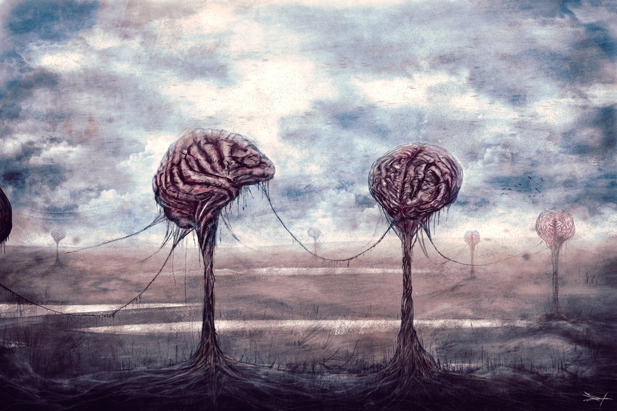 Мозг живопись