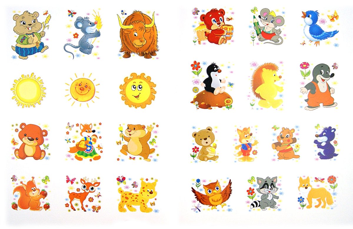 Наклейки на полотенца в детском саду