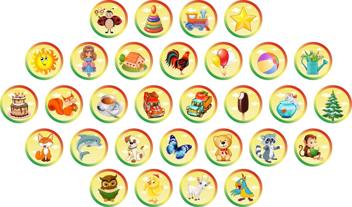 Наклейки на шкафчики для детского сада