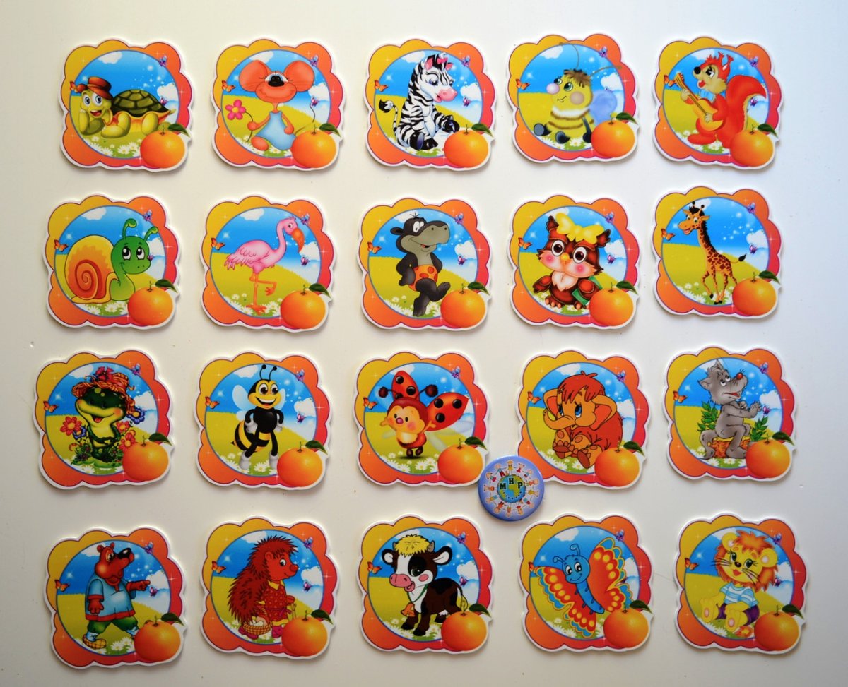 Наклейки на шкафчики для детского сада