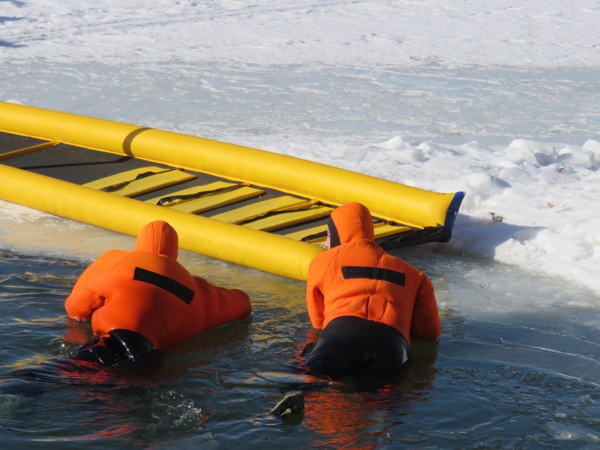 Drowning man in Britain