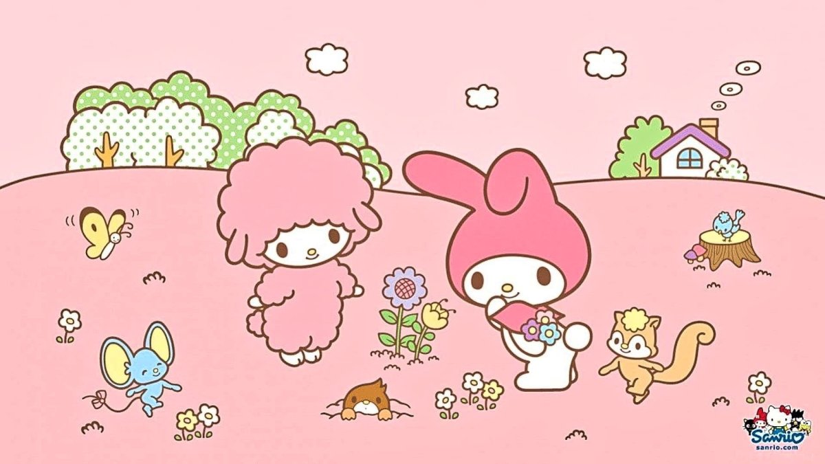 Милый фон Санрио