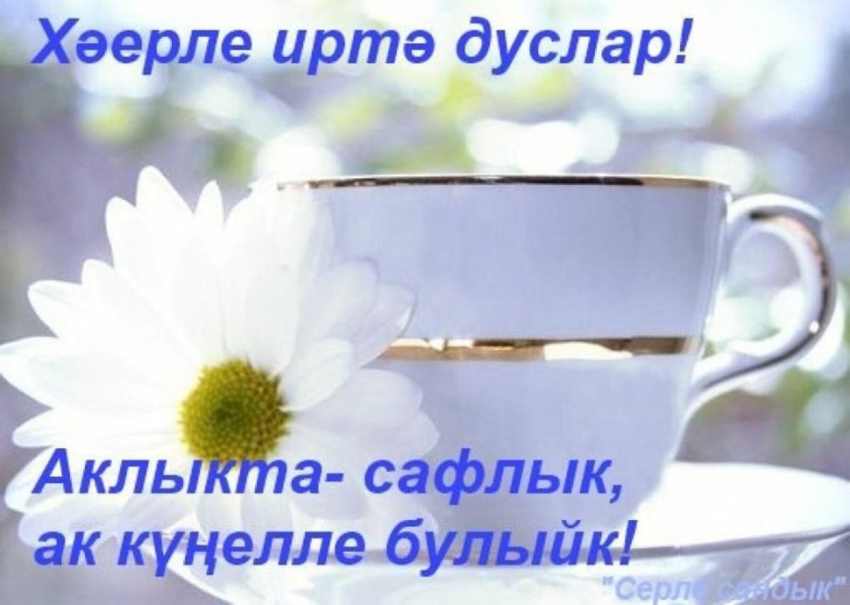Хәерле иртә открытки на татарском красивые