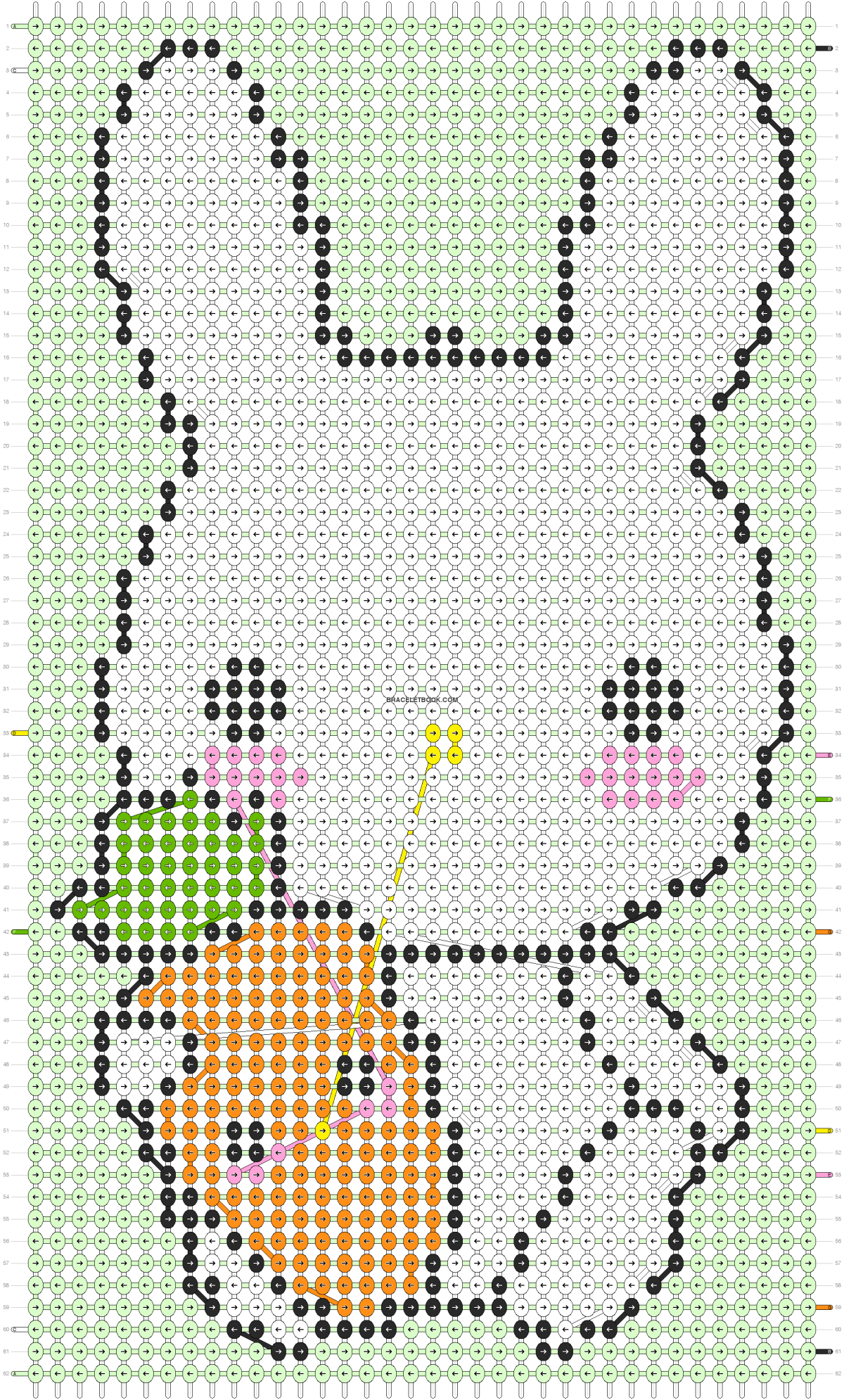 Схема вышивки крестиком заяц