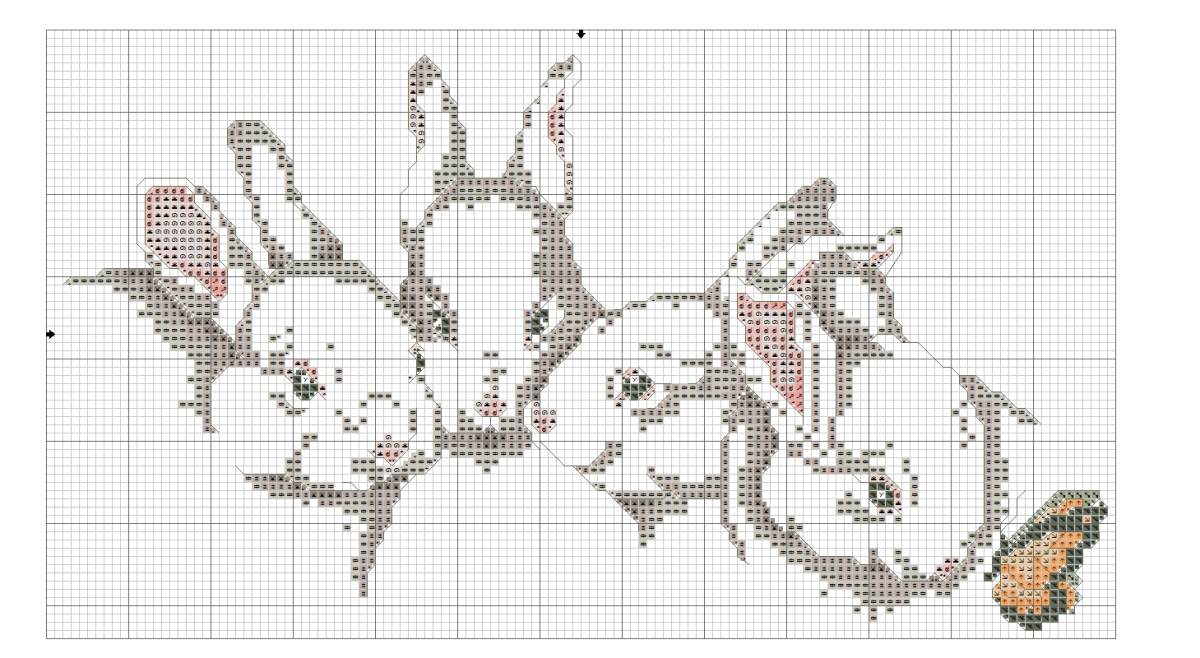 Рисование по клеточкам собака
