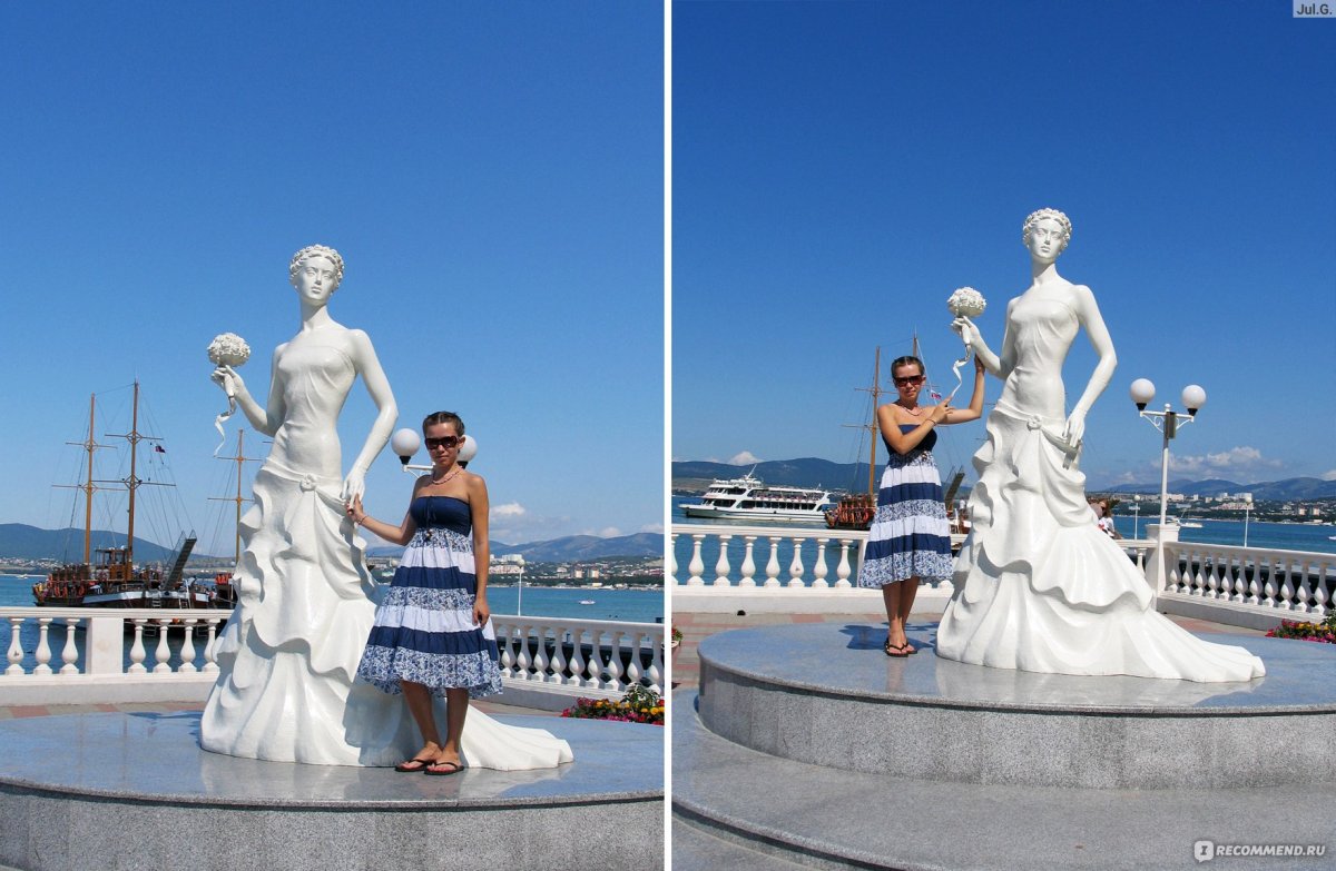 Геленджик невеста на набережной