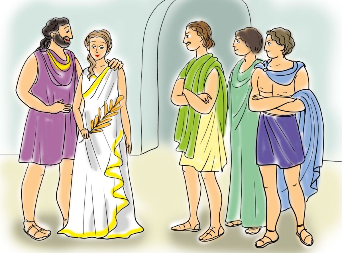 Афина Афродита яблоко раздора