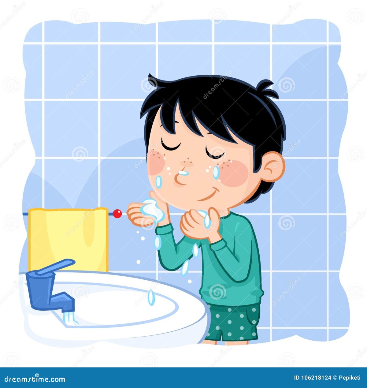 Умываться мультяшный