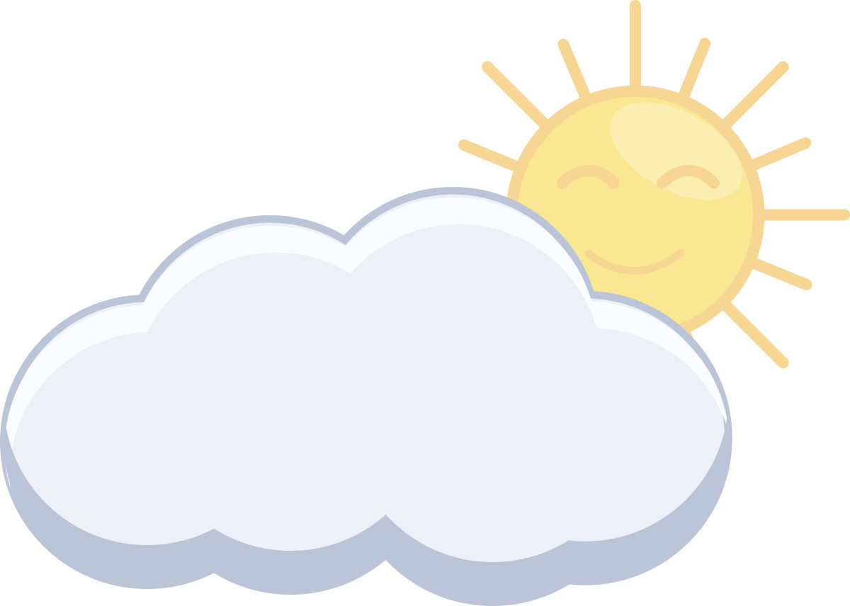 Фигуры из облаков на небе