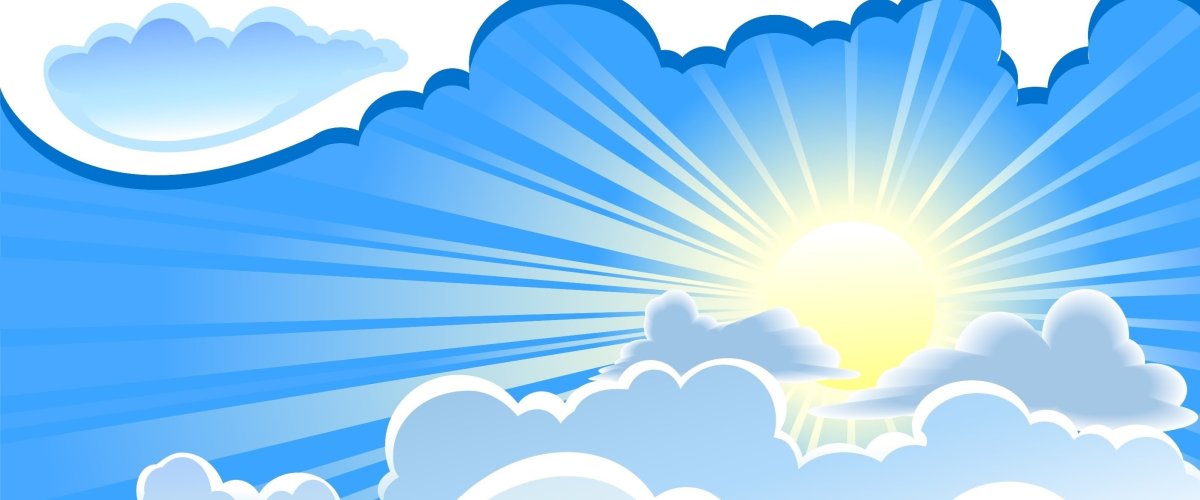 Красивое мультяшное небо