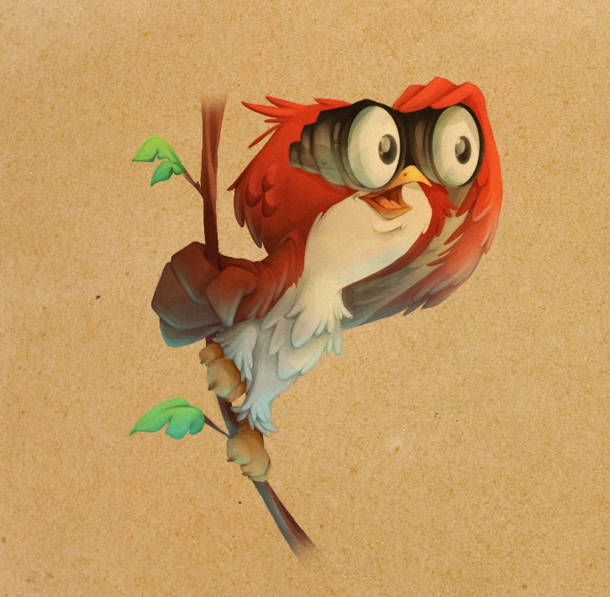 Розовая птица из мультика