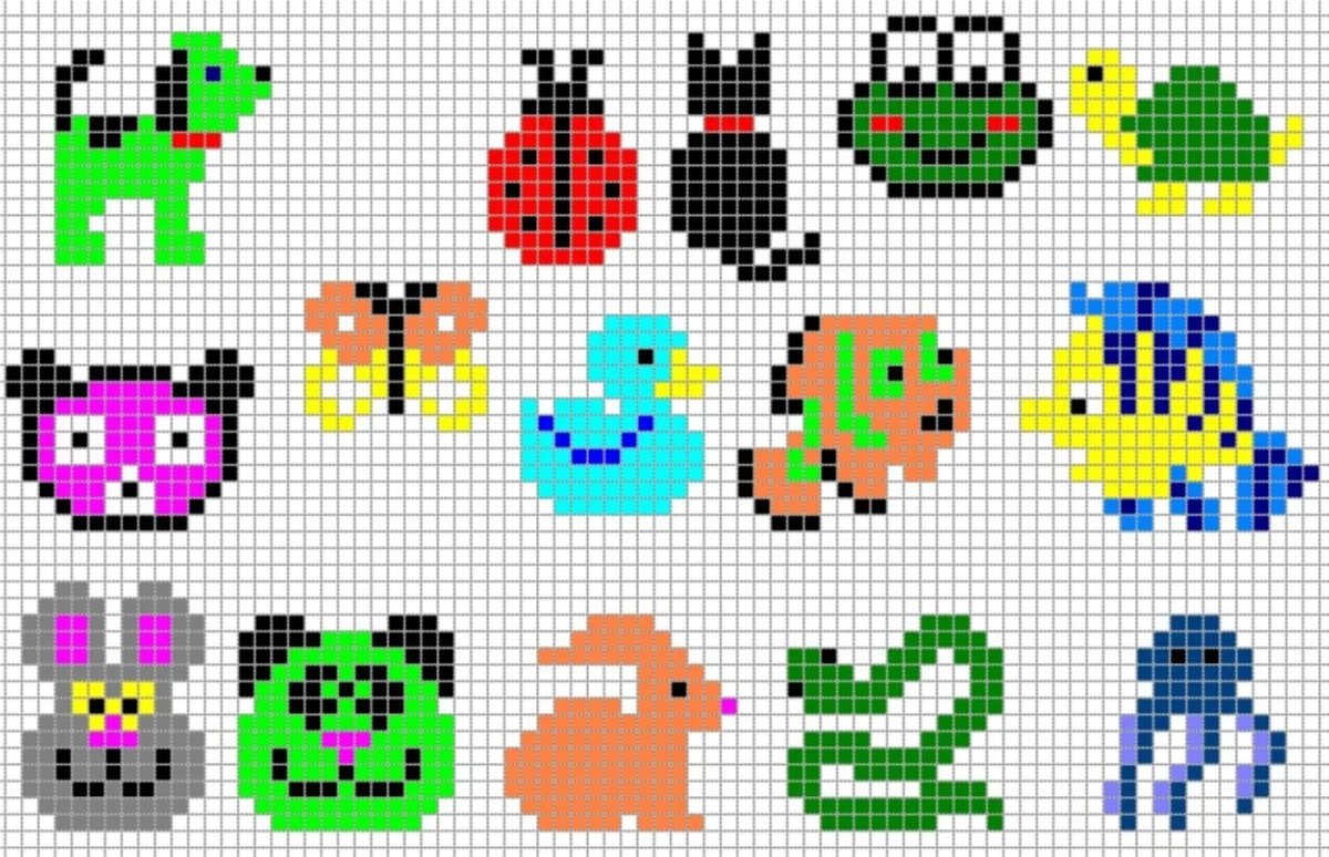 Красивые рисунки по клеточкам