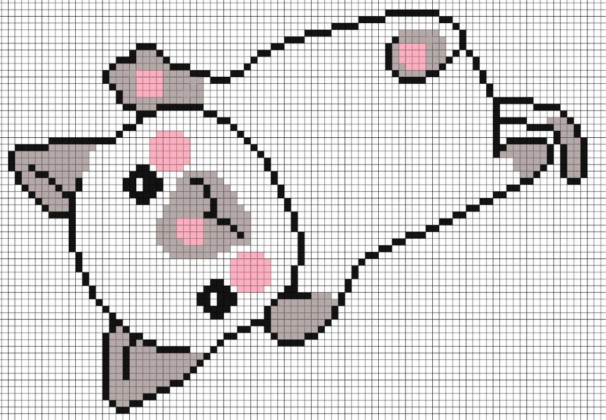 Рисунки в клеточку