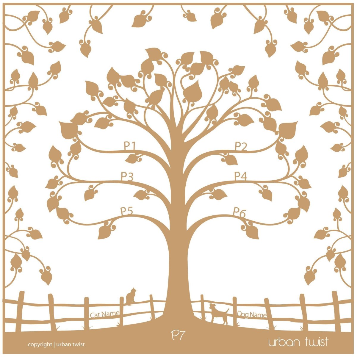 Фон для генеалогического древа