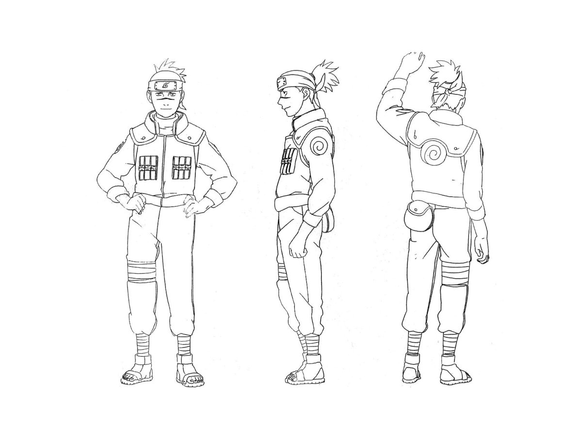 Ирука из Наруто в полный рост