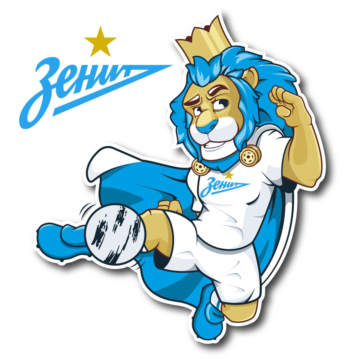 ФК Зенит Санкт-Петербург логотип Лев