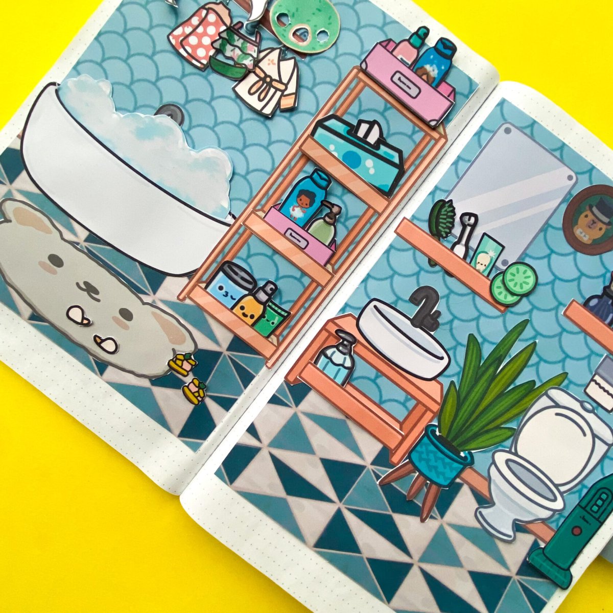 Бумажный домик тока бока