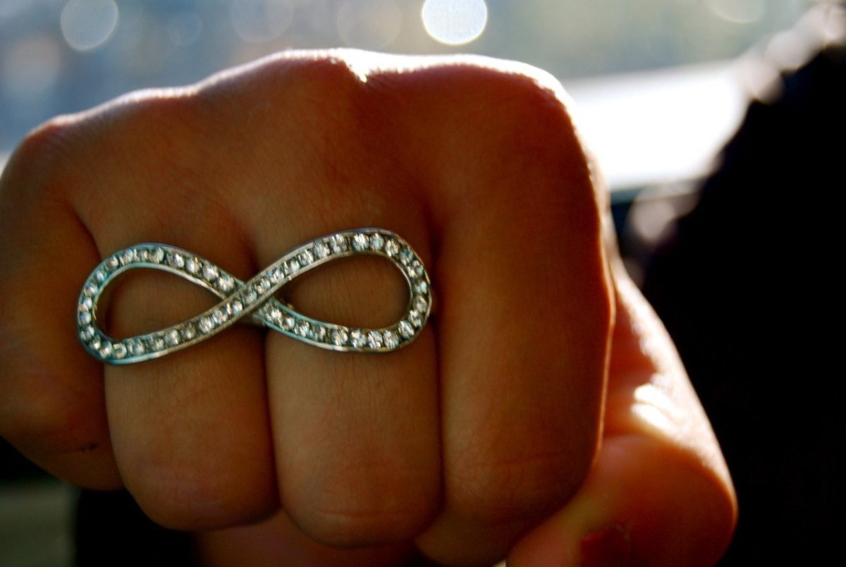 Кольцо знак бесконечности Санлайт