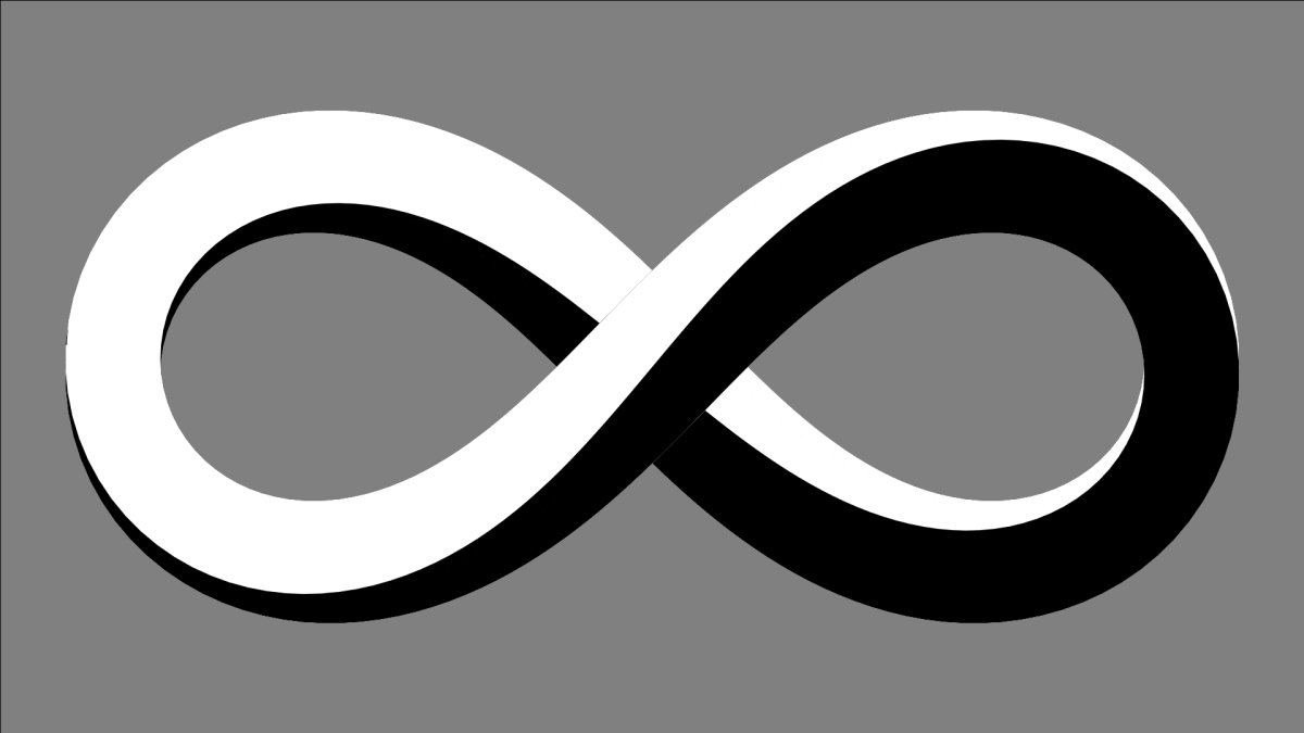 Символ бесконечности и лента Мёбиуса