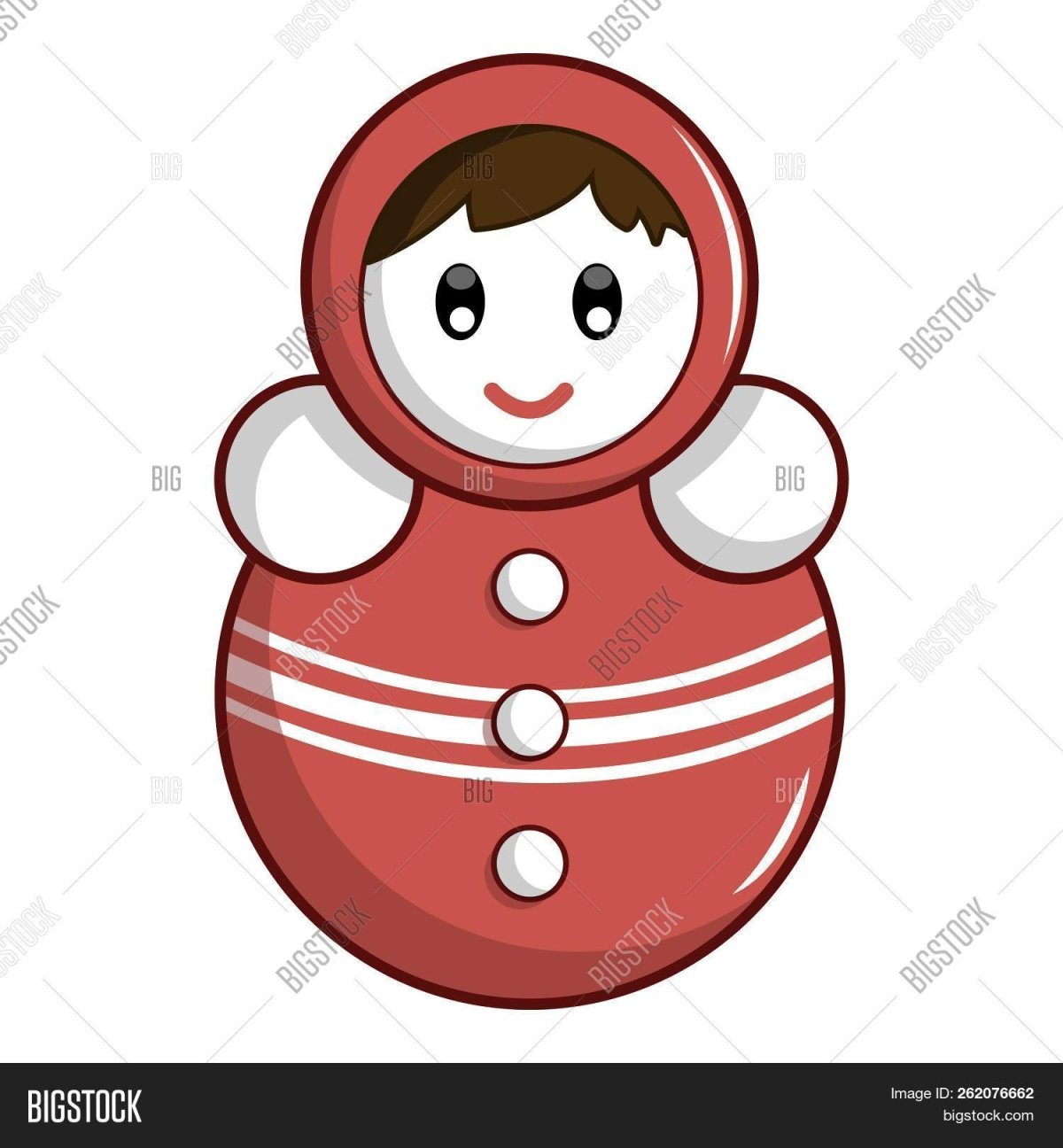 Неваляшка игрушка вектор