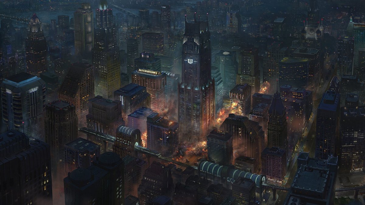 Готэм город арт