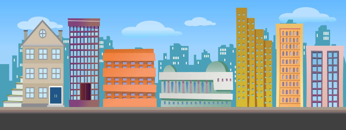 Городские здания 2d