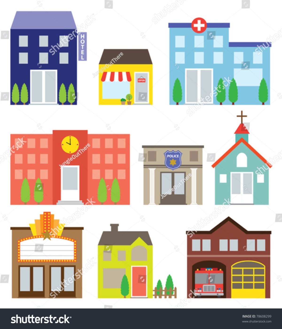 Макет домов для детского сада