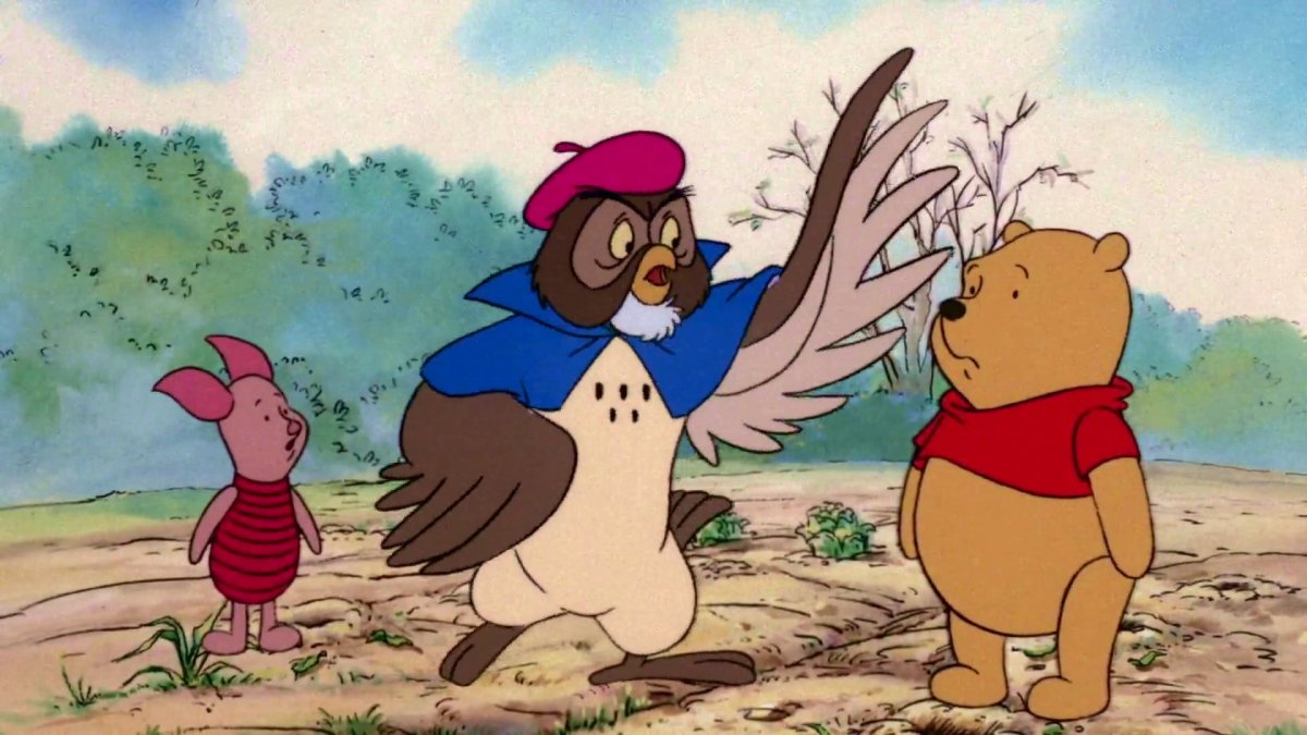 Винни пух и Сова мультфильм