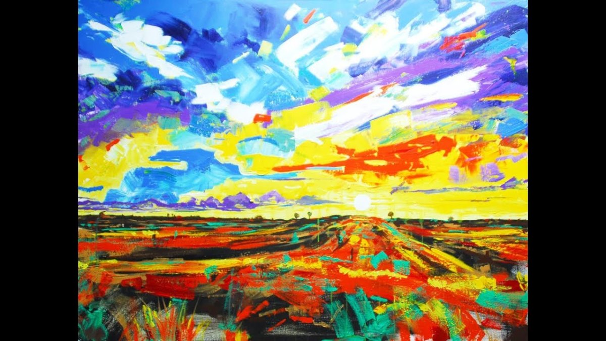 Абстрактный пейзаж в живописи