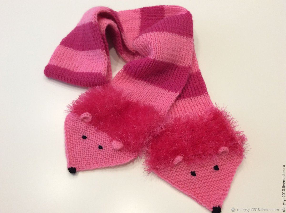 Шарфы детские вязаные