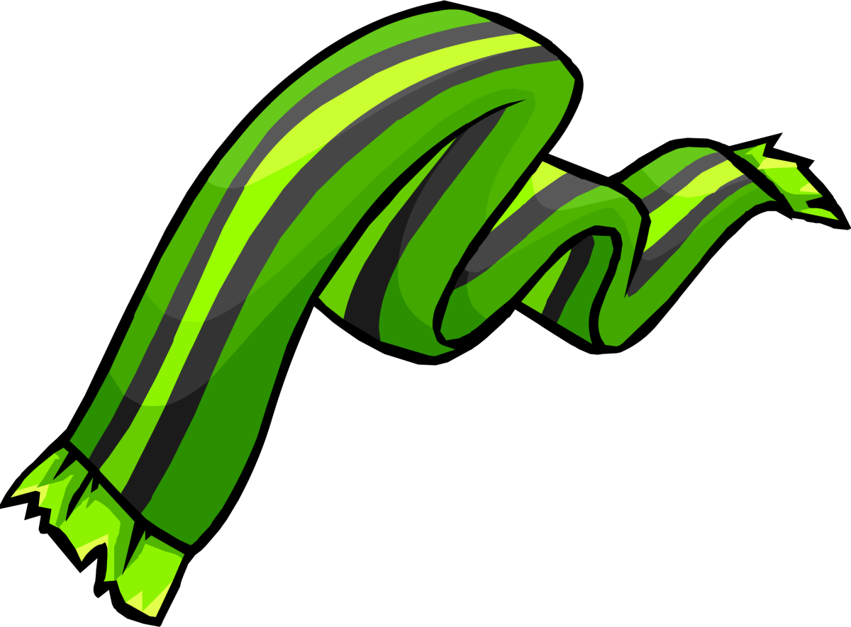 Шарф красный мультяшный