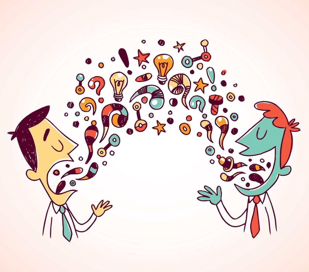 Интересный разговор рисунок