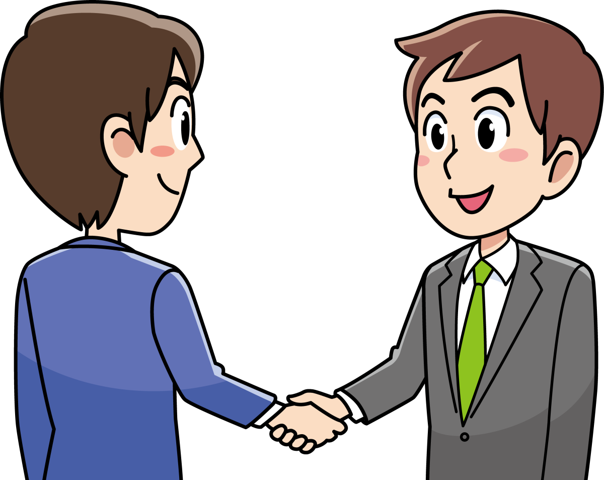 Дв человека здороваются