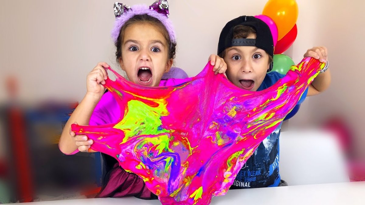 Камиль и Аминка СЛАЙМЫ