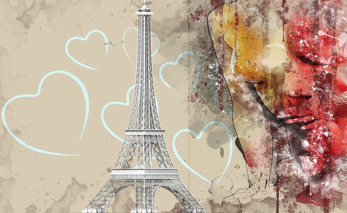 Фон с Эйфелевой башней для фотошопа