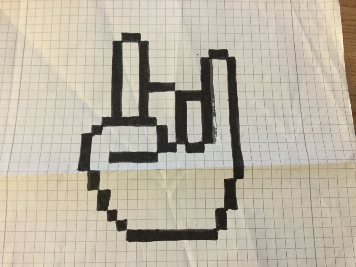 Очень маленькие рисунки по клеточкам