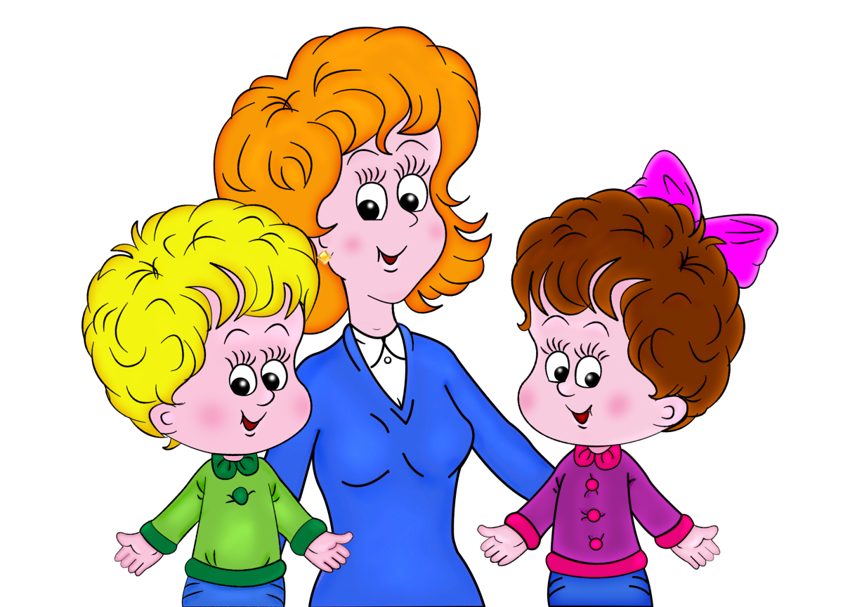 Счастливые школьники и учитель