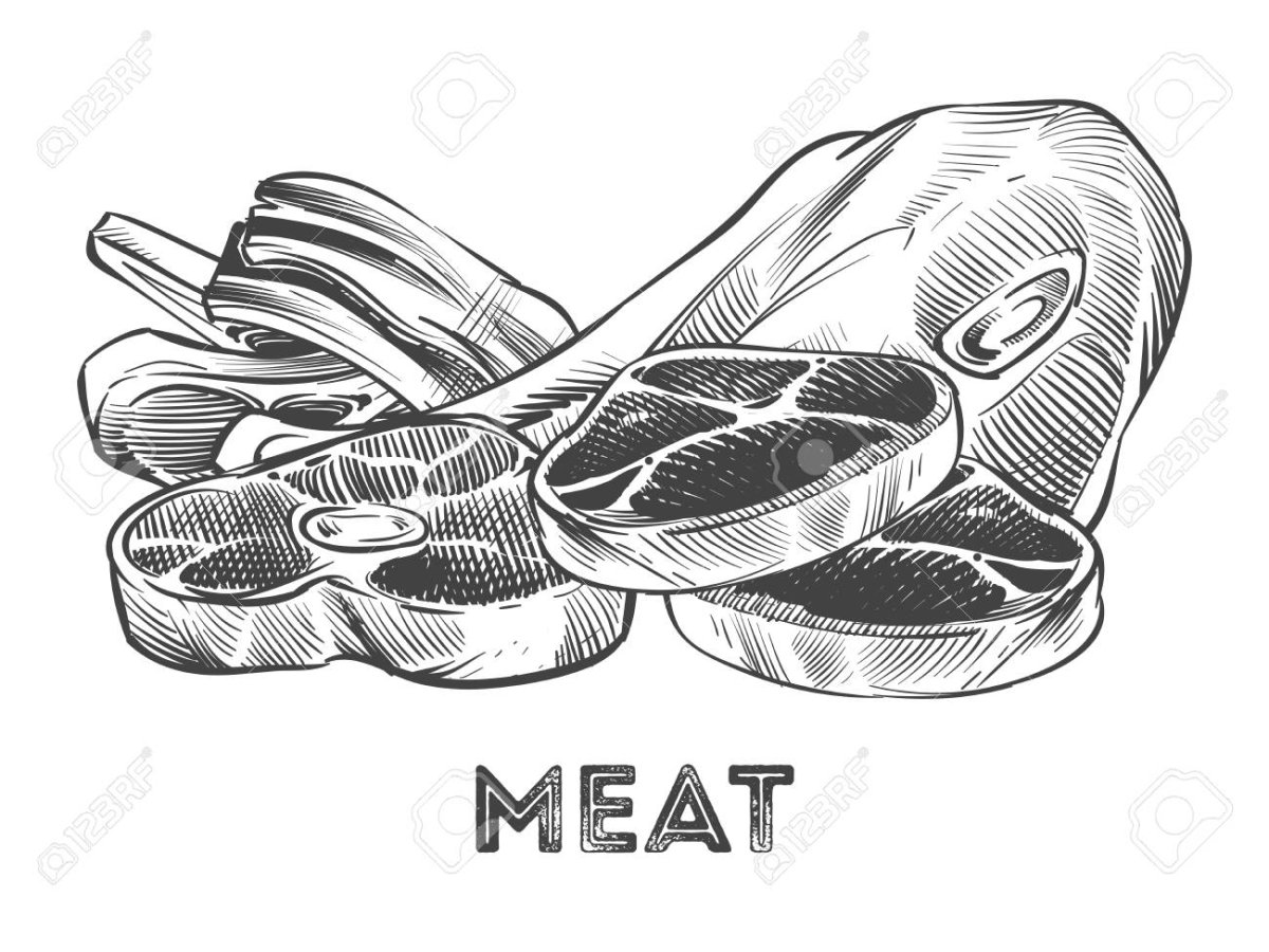 Рисование с детьми колбаса и сосиски