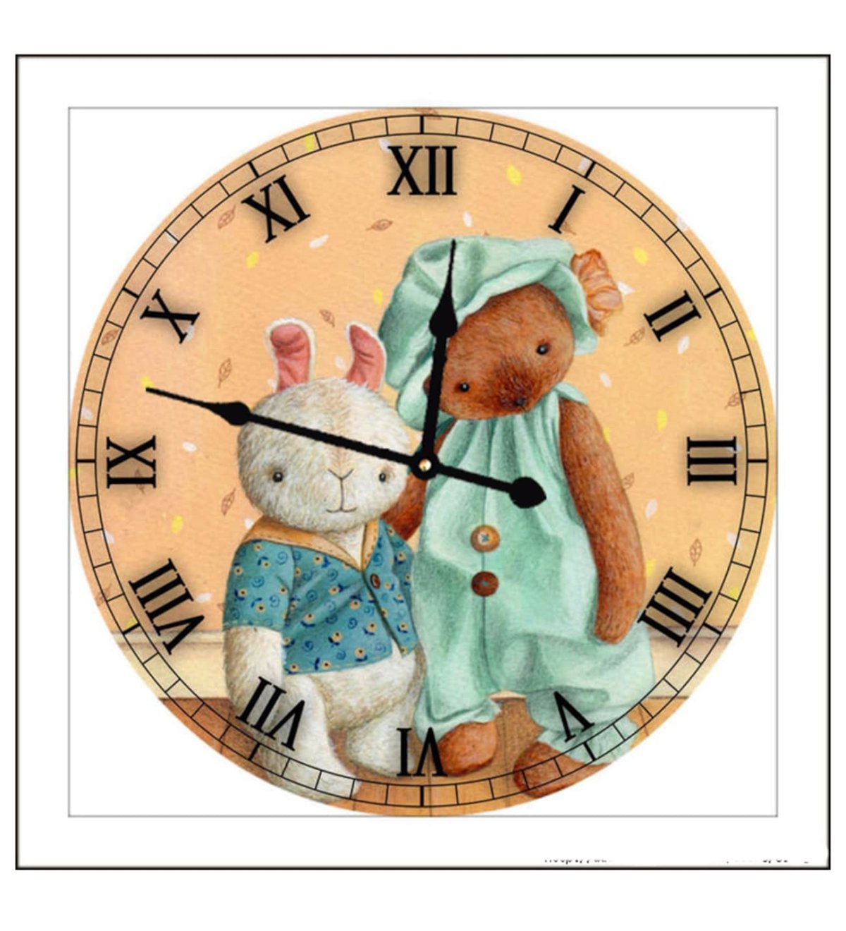 Синий фон с часами