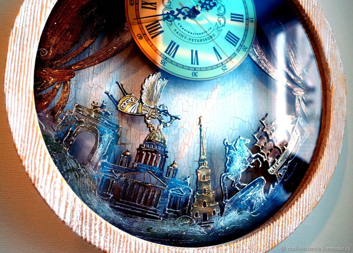 Часы своими руками с птицами