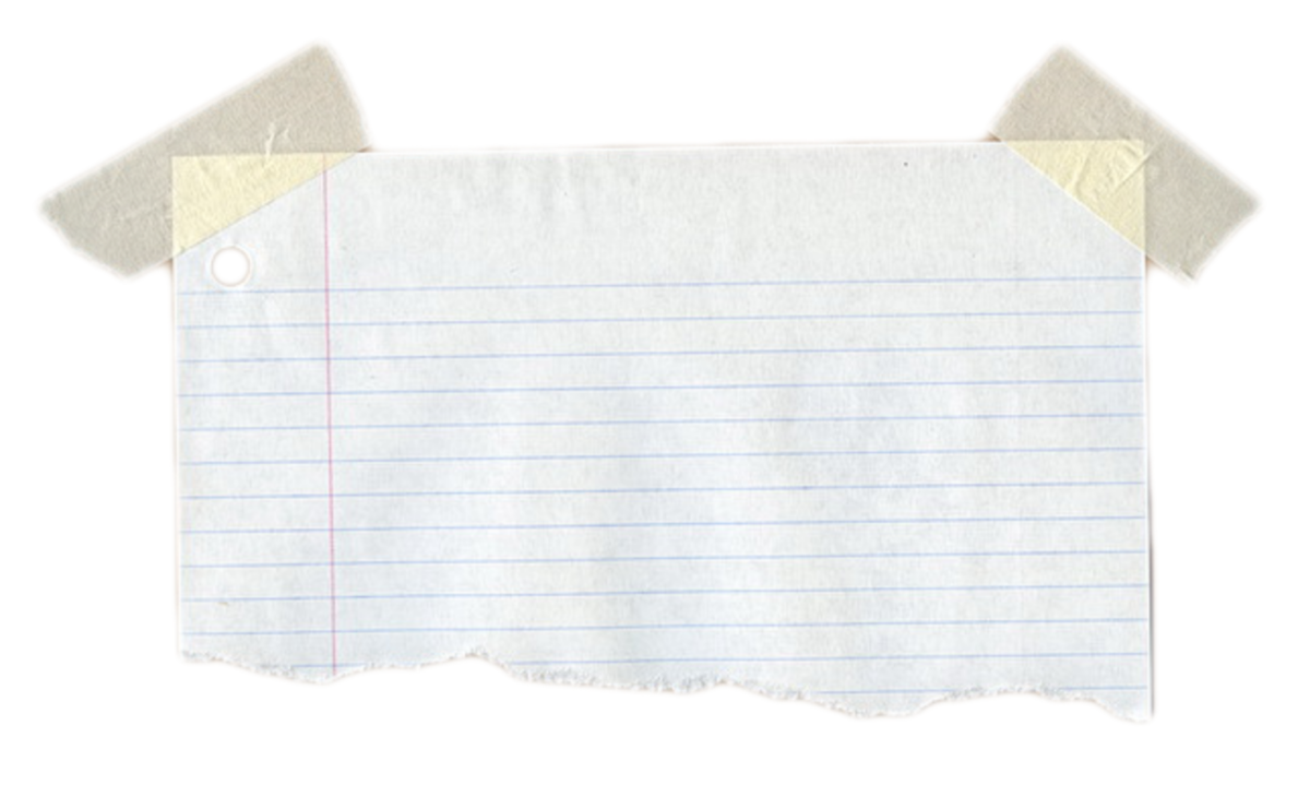 Обрывок бумаги в клетку