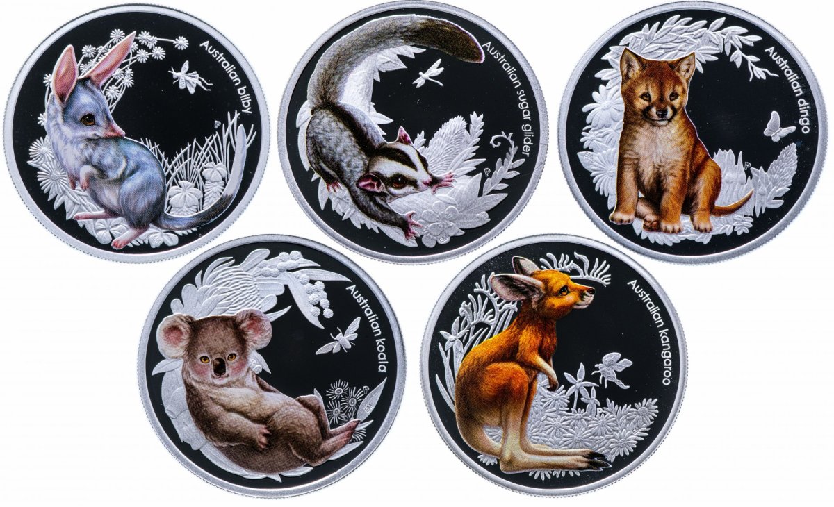 Австралийская монета с животным