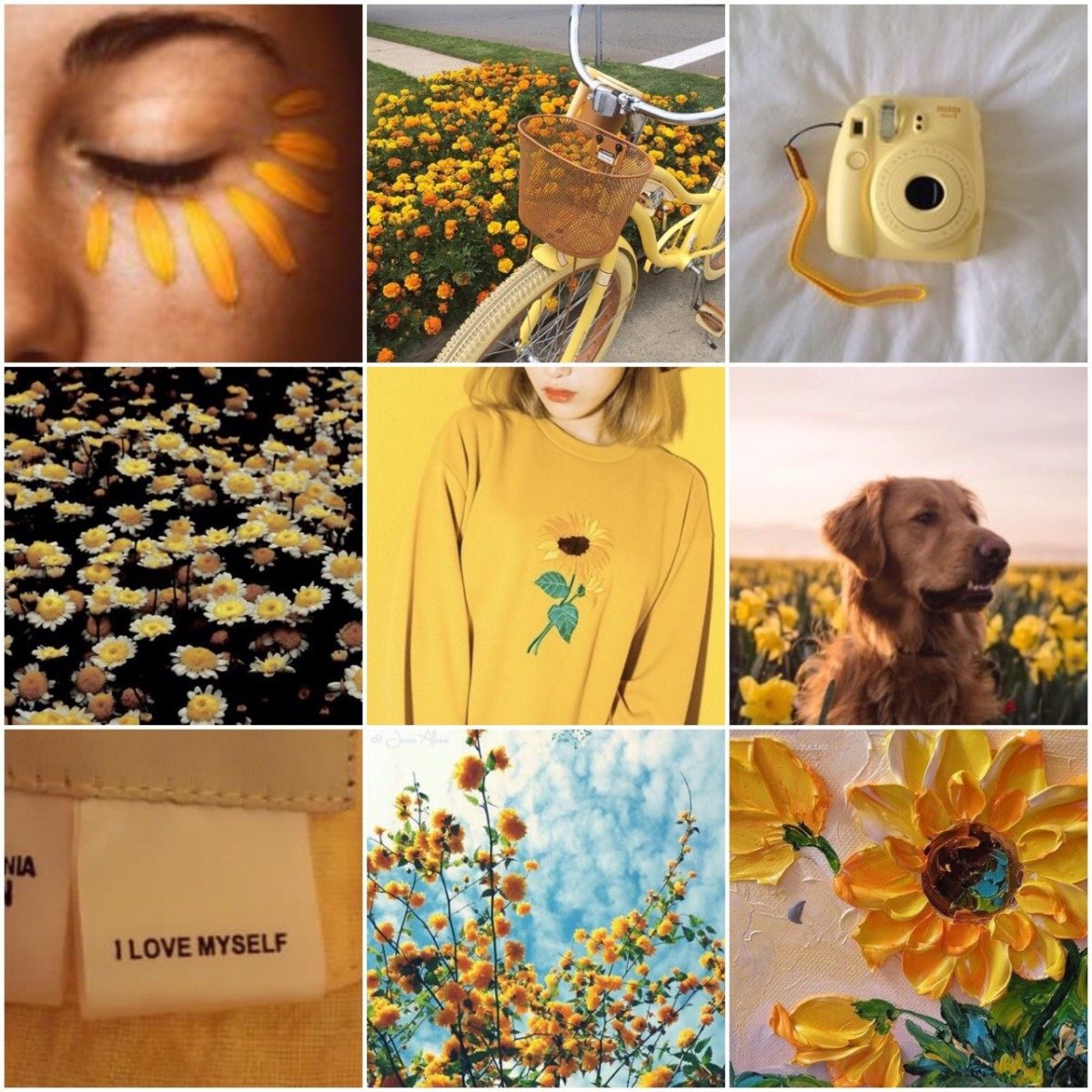 Эстетический коллаж жёлтый