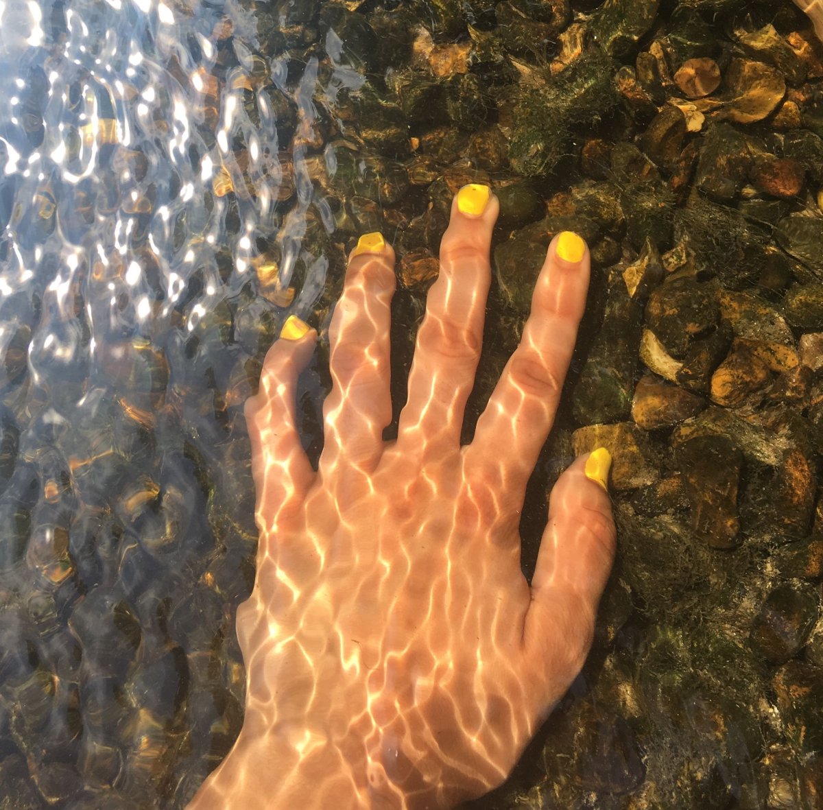 Желтый Эстетика руки