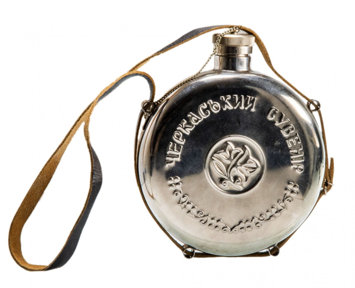 Декупаж фляжки