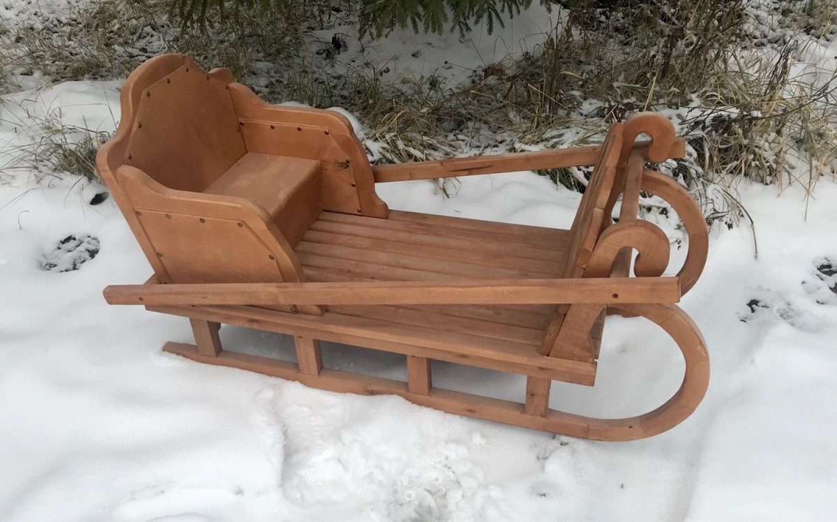 Санки деревянные